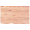 Stella Homewares Basin Shelf Wall Mounted Steel and Solid Wood Oak