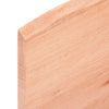 Stella Homewares Basin Shelf Wall Mounted Steel and Solid Wood Oak
