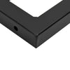 Stella Homewares Basin Shelf Wall Mounted Steel and Solid Wood Oak