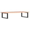 Stella Homewares Basin Shelf Wall Mounted Steel and Solid Wood Oak