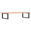 Stella Homewares Basin Shelf Wall Mounted Steel and Solid Wood Oak