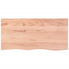 Stella Homewares Basin Shelf Wall Mounted Steel and Solid Wood Oak