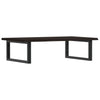 Stella Homewares Basin Shelf Wall Mounted Steel and Solid Wood Oak