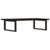 Stella Homewares Basin Shelf Wall Mounted Steel and Solid Wood Oak