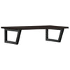 Stella Homewares Basin Shelf Wall Mounted Steel and Solid Wood Oak