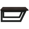 Stella Homewares Basin Shelf Wall Mounted Steel and Solid Wood Oak