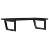 Stella Homewares Basin Shelf Wall Mounted Steel and Solid Wood Oak