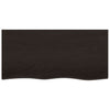 Stella Homewares Basin Shelf Wall Mounted Steel and Solid Wood Oak
