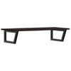 Stella Homewares Basin Shelf Wall Mounted Steel and Solid Wood Oak