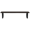 Stella Homewares Basin Shelf Wall Mounted Steel and Solid Wood Oak