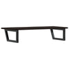 Stella Homewares Basin Shelf Wall Mounted Steel and Solid Wood Oak