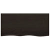 Stella Homewares Basin Shelf Wall Mounted Steel and Solid Wood Oak