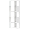 Stella Homewares Corner Bookcase 5-Tier White 50x50x179 cm Engineered Wood