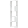 Stella Homewares Corner Bookcase 5-Tier White 50x50x179 cm Engineered Wood