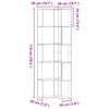 Stella Homewares Corner Bookcase 5-Tier White 50x50x179 cm Engineered Wood