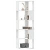 Stella Homewares Corner Bookcase 5-Tier White 50x50x179 cm Engineered Wood
