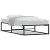 Stella Homewares Bed Frame without Mattress Black 92x187 cm Single Metal