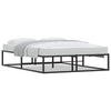 Stella Homewares Bed Frame without Mattress Black 137x187 cm Double Metal