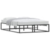 Stella Homewares Bed Frame without Mattress Black 137x187 cm Double Metal