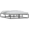 Stella Homewares Bed Frame without Mattress Black 153x203 cm Queen Metal