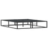 Stella Homewares Bed Frame without Mattress Black 153x203 cm Queen Metal