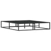 Stella Homewares Bed Frame without Mattress Black 153x203 cm Queen Metal