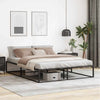Stella Homewares Bed Frame without Mattress Black 153x203 cm Queen Metal