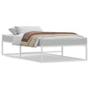 Stella Homewares Bed Frame without Mattress White 92x187 cm Single Metal