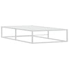 Stella Homewares Bed Frame without Mattress White 92x187 cm Single Metal