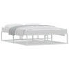 Stella Homewares Bed Frame without Mattress White 137x187 cm Double Metal