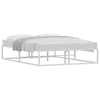 Stella Homewares Bed Frame without Mattress White 137x187 cm Double Metal