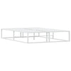 Stella Homewares Bed Frame without Mattress White 137x187 cm Double Metal