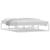Stella Homewares Bed Frame without Mattress White 153x203 cm Queen Metal
