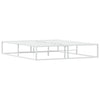 Stella Homewares Bed Frame without Mattress White 153x203 cm Queen Metal