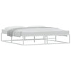 Stella Homewares Bed Frame without Mattress White 183x203 cm King Metal