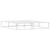 Stella Homewares Bed Frame without Mattress White 183x203 cm King Metal