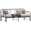 Stella Homewares Daybed with Trundle without Mattress Black 92x187 cm Single Metal