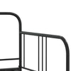 Stella Homewares Daybed with Trundle without Mattress Black 92x187 cm Single Metal