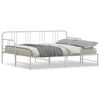 Stella Homewares Daybed with Trundle without Mattress White 92x187 cm Single Metal