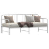 Stella Homewares Daybed with Trundle without Mattress White 92x187 cm Single Metal