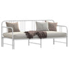 Stella Homewares Daybed with Trundle without Mattress White 92x187 cm Single Metal