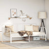 Stella Homewares Daybed with Trundle without Mattress White 92x187 cm Single Metal