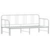 Stella Homewares Daybed with Trundle without Mattress White 92x187 cm Single Metal