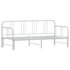 Stella Homewares Daybed with Trundle without Mattress White 92x187 cm Single Metal