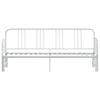 Stella Homewares Daybed with Trundle without Mattress White 92x187 cm Single Metal