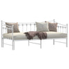 Stella Homewares Daybed with Trundle without Mattress White 92x187 cm Single Metal