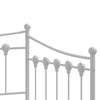 Stella Homewares Daybed with Trundle without Mattress White 92x187 cm Single Metal