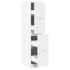 Stella Homewares Apothecary Cabinet White 30x41x144.5 cm Engineered Wood