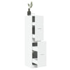 Stella Homewares Apothecary Cabinet White 30x41x144.5 cm Engineered Wood