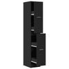 Stella Homewares Apothecary Cabinet Black 30x41x174.5 cm Engineered Wood